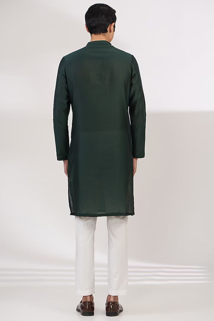 Silk Chanderi Metallic Kurta