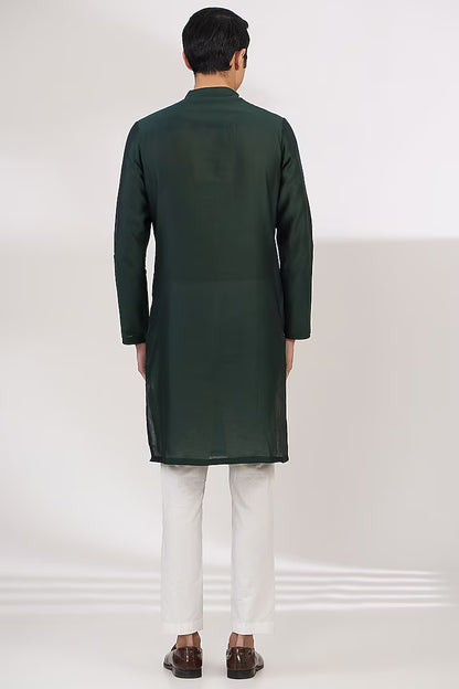 Silk Chanderi Metallic Kurta