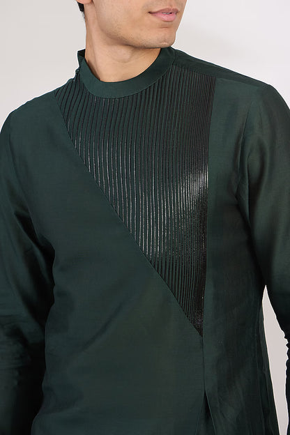 Silk Chanderi Metallic Kurta