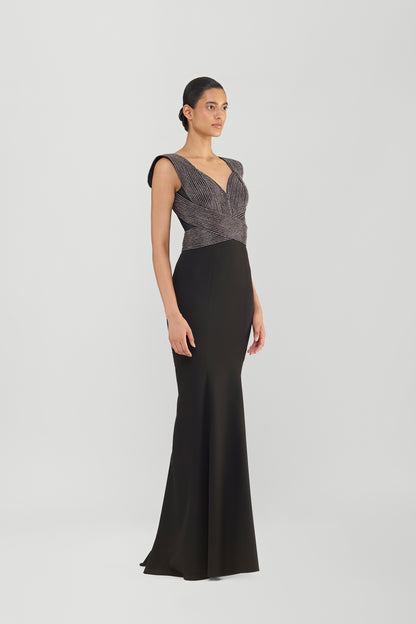 Moulded Crystalvein Gown