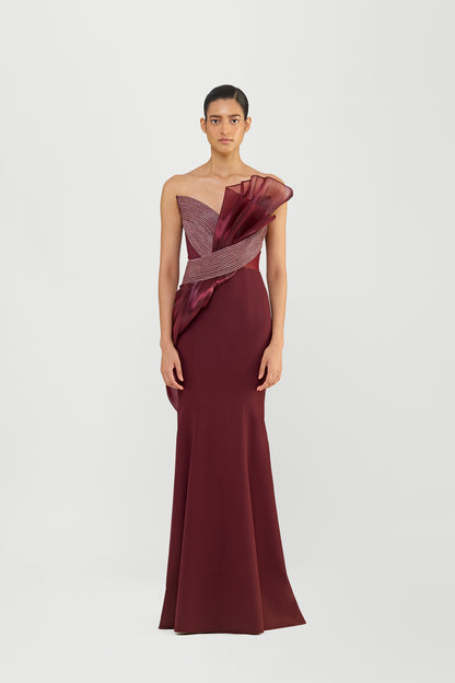 Moulded Crystalvein Gown