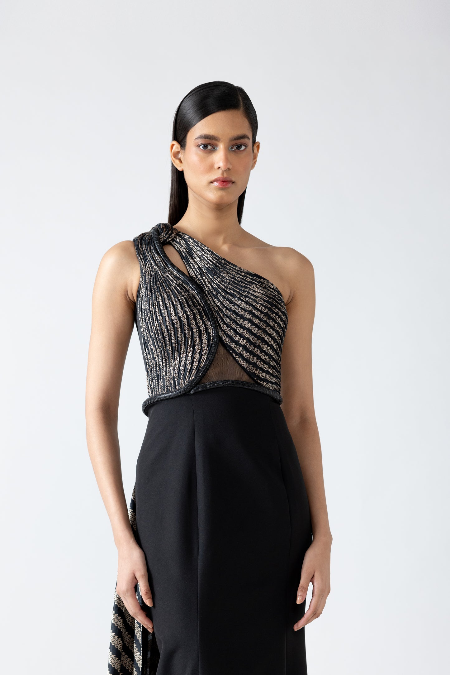 Moulded Vintage Banarsi Fishtail Gown