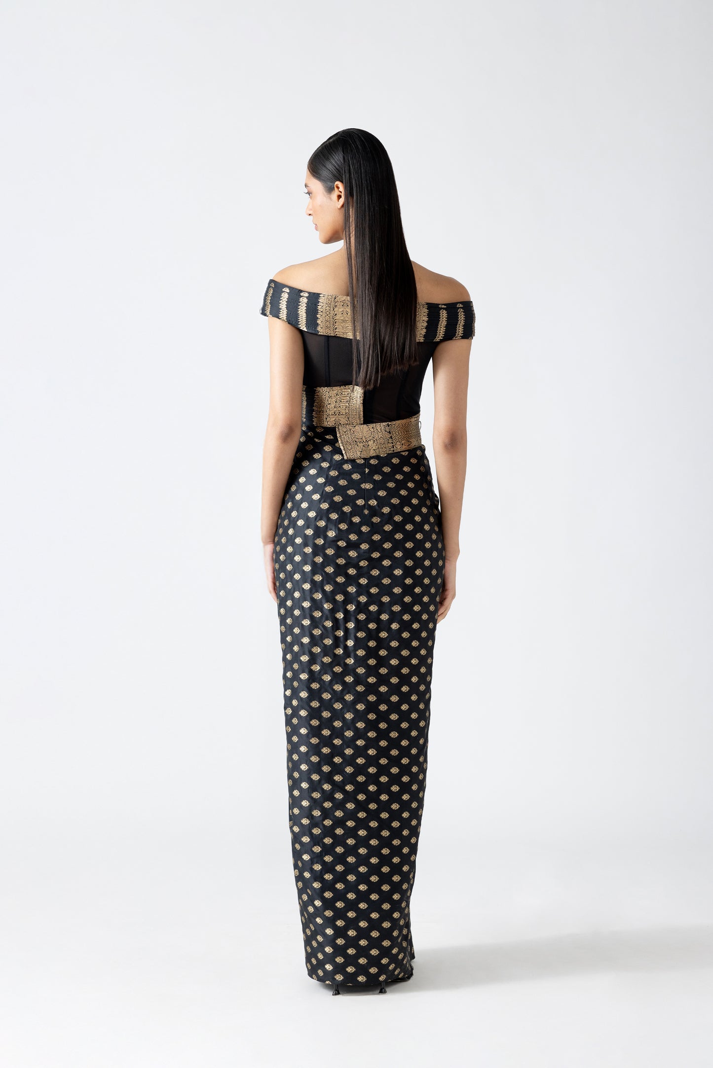 Moulded Vintage Banarsi Gown