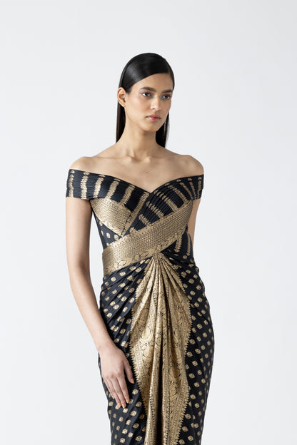 Moulded Vintage Banarsi Gown