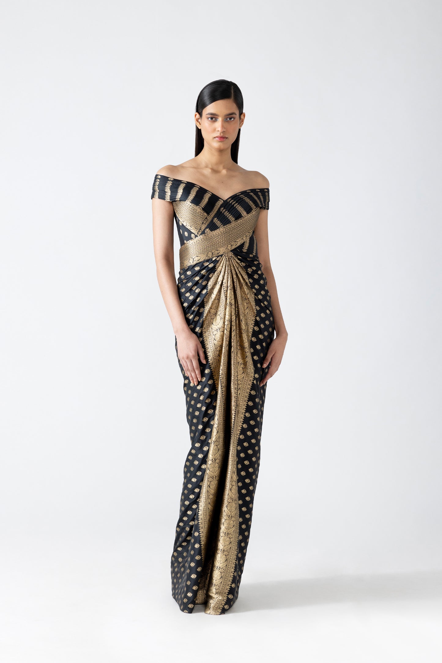 Moulded Vintage Banarsi Gown