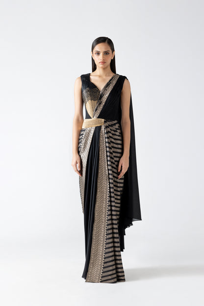 Vintage Banarsi Structured Saree