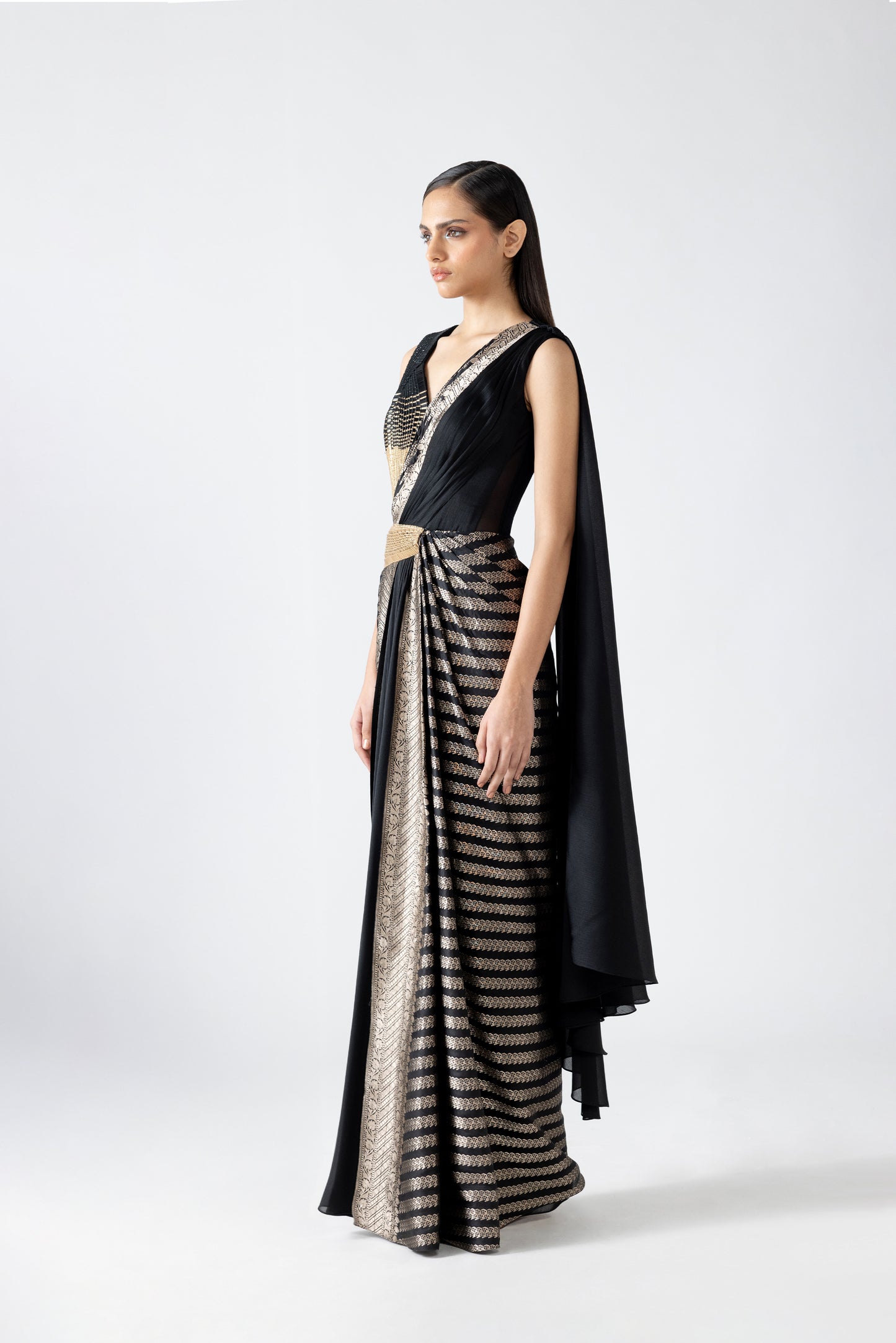 Vintage Banarsi Structured Saree