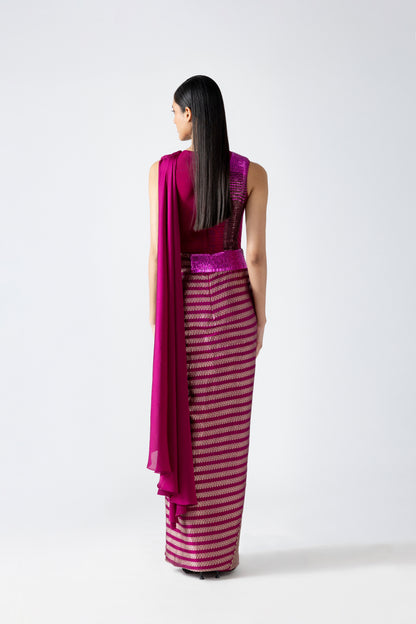 Vintage Banarsi Structured Saree