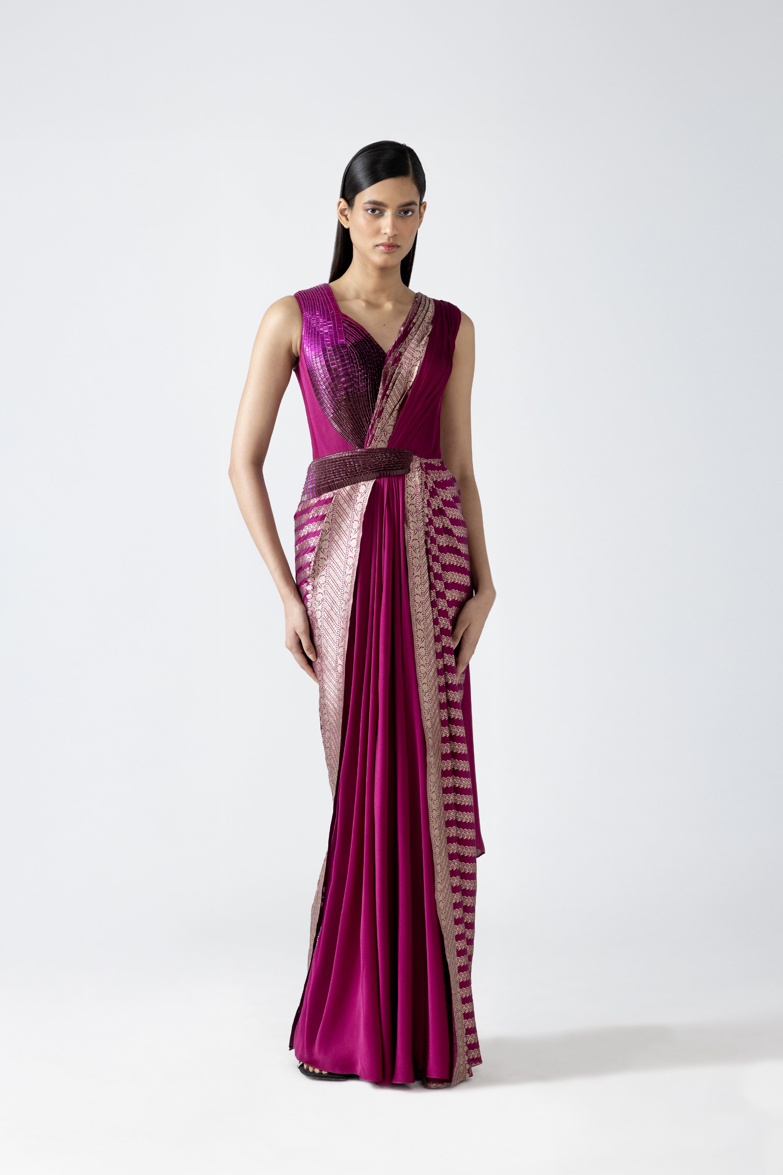 Vintage Banarsi Structured Saree