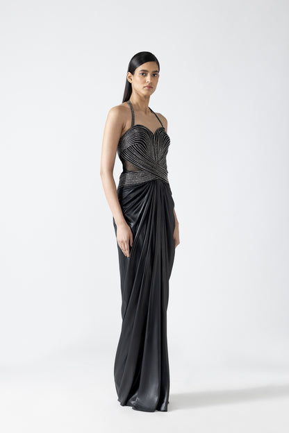 Moulded Crystalvein Gown