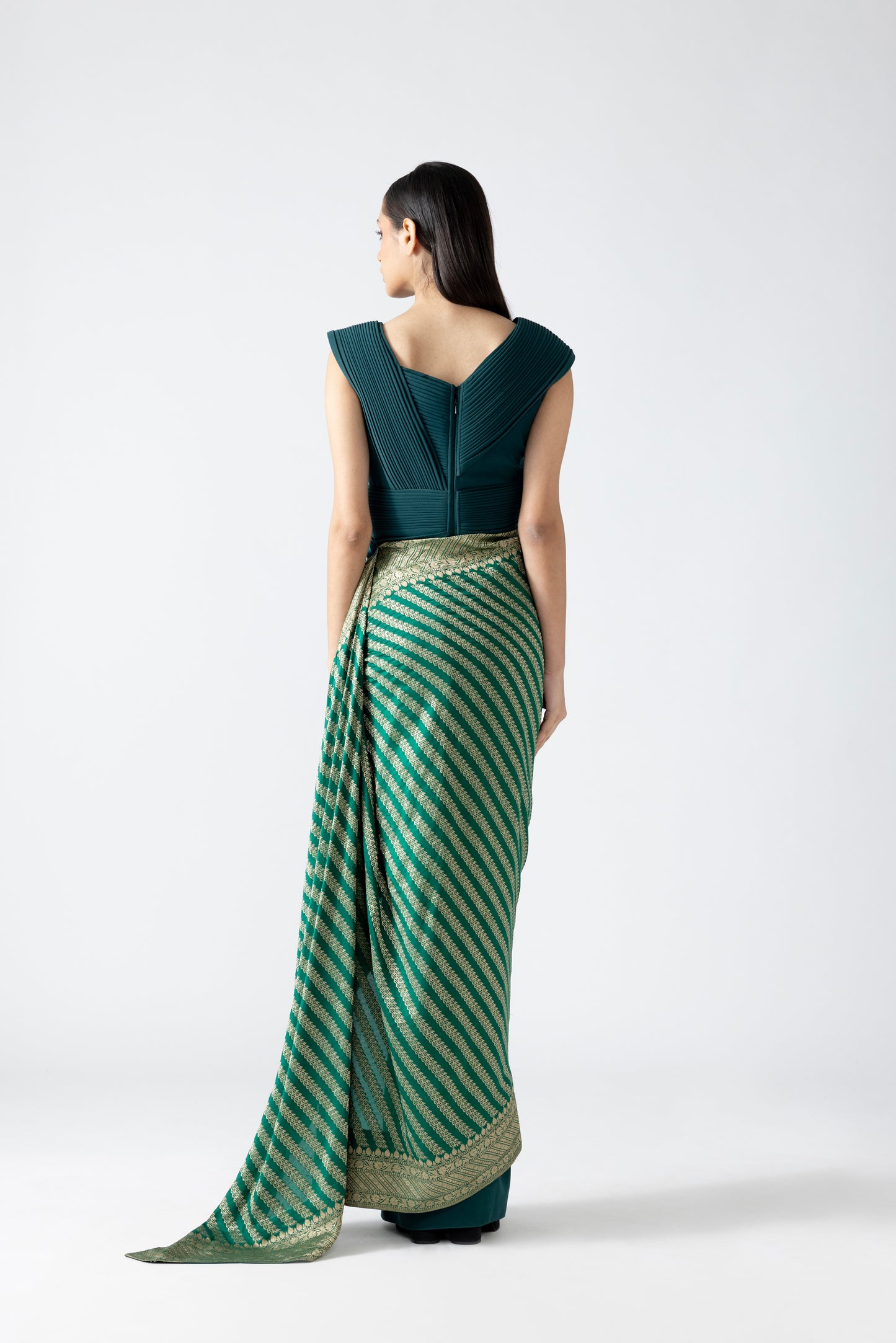 Moulded Banarsi Gown