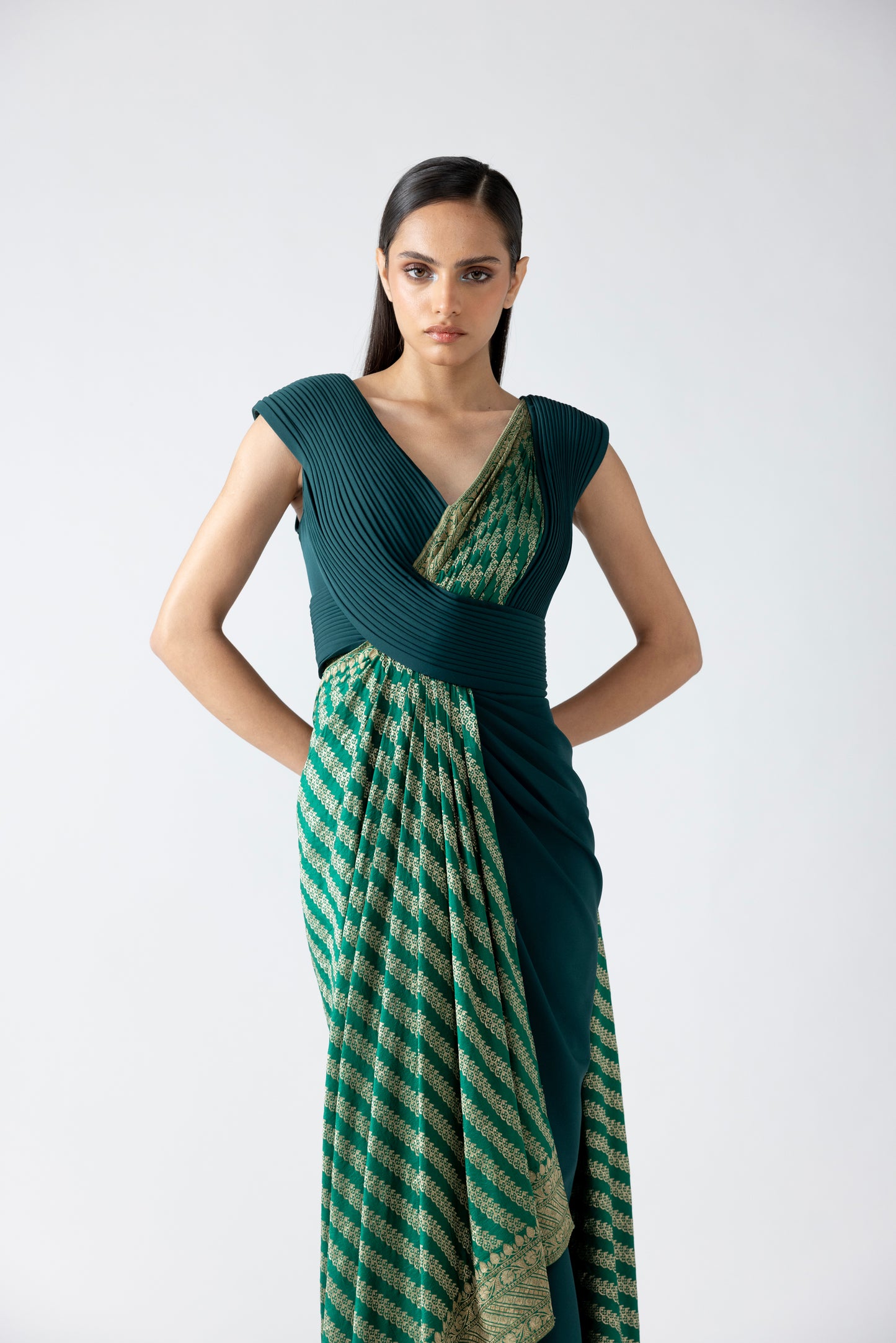 Moulded Banarsi Gown
