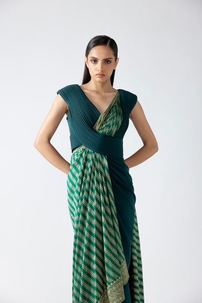 Moulded Banarsi Gown