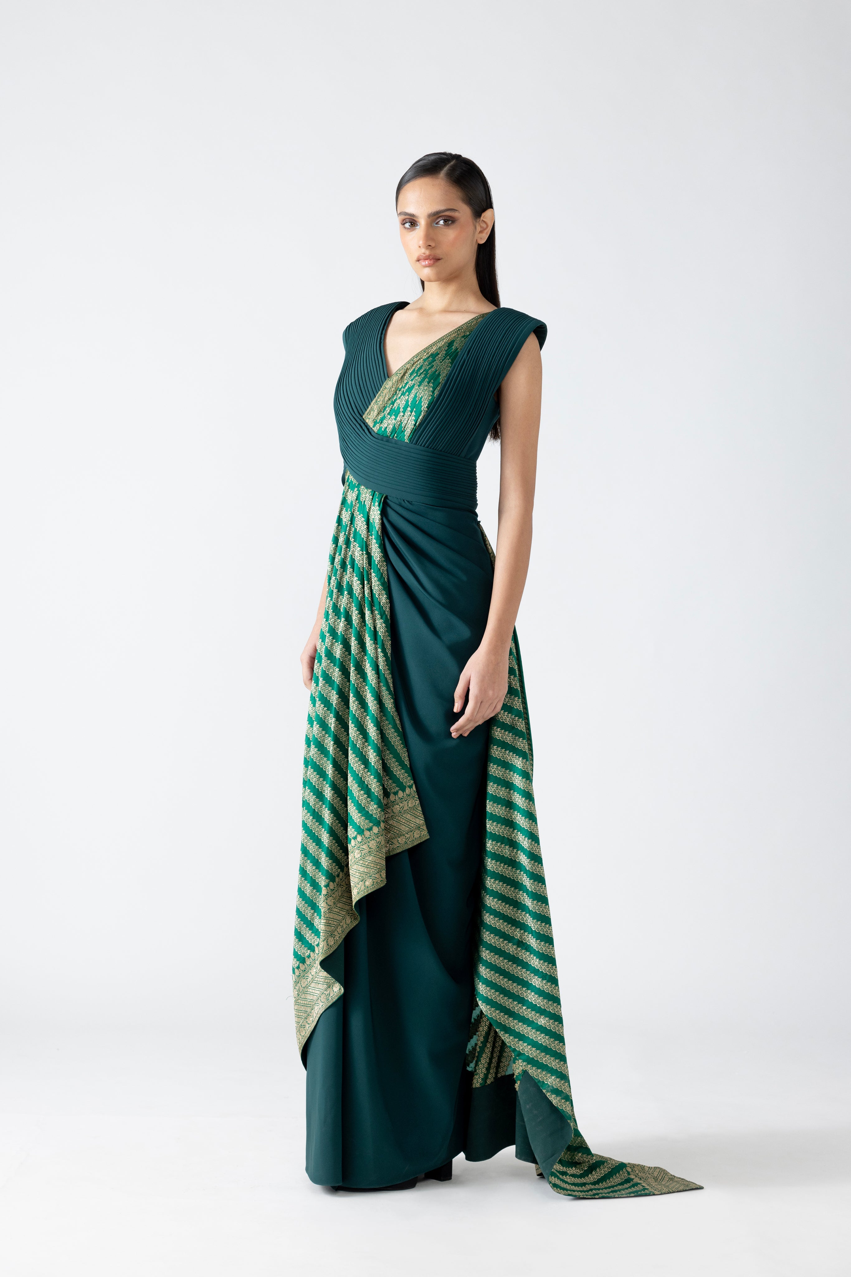 Moulded Banarsi Gown