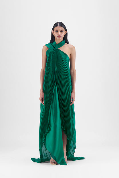 Pleated Fluid Dress