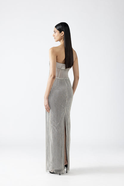 Moulded Crystalvein Gown