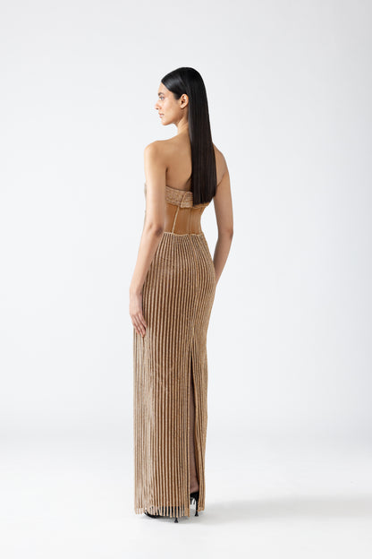Moulded Crystalvein Gown