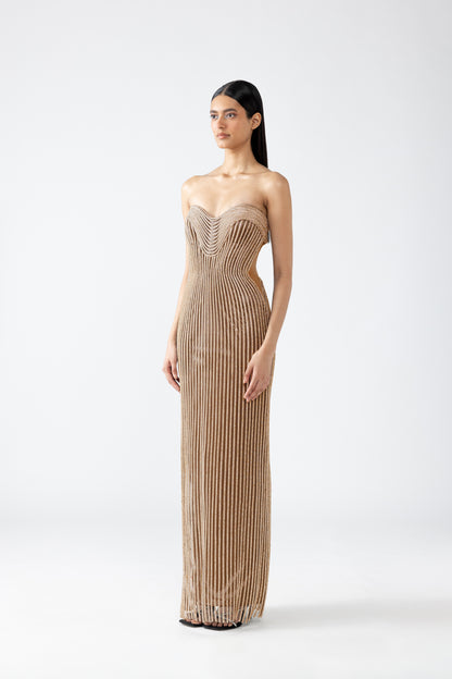 Moulded Crystalvein Gown