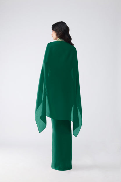 Structured  Banarsi Cape Set