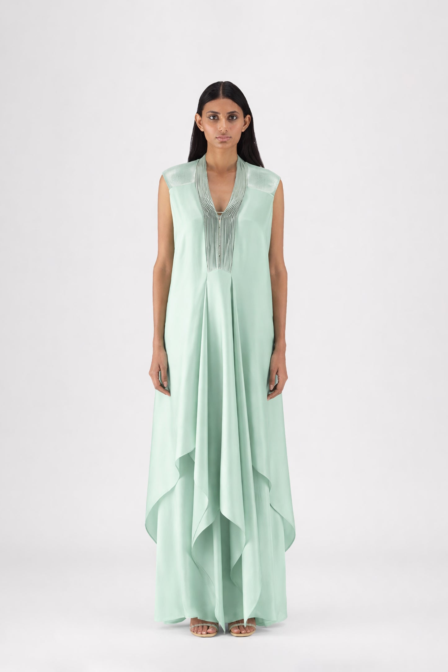 Metallic Layered Dress