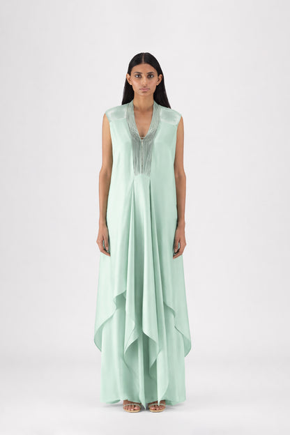 Metallic Layered Dress