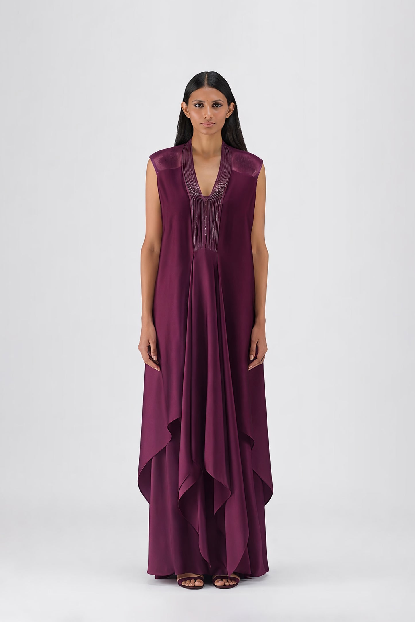 Metallic Layered Dress