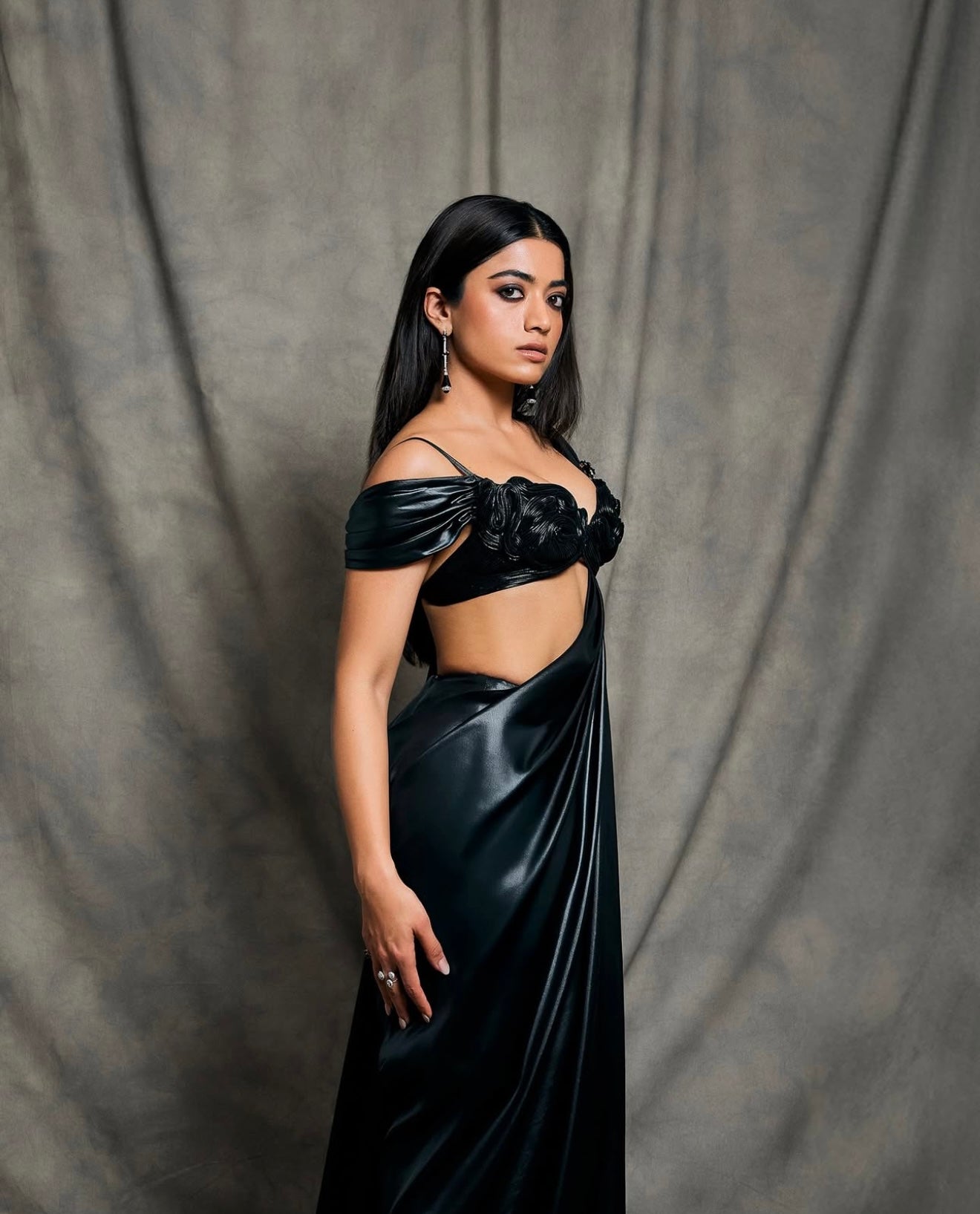 Nucleus Embroidery Top With Draped Saree