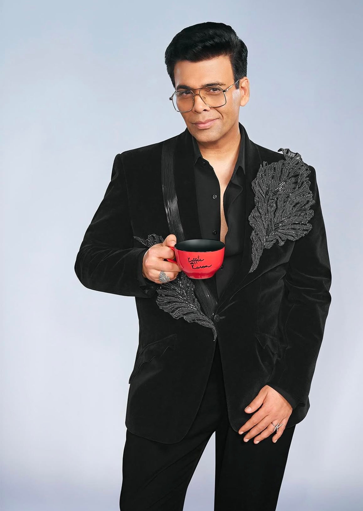 Corded Tuxedo Set In Velvette