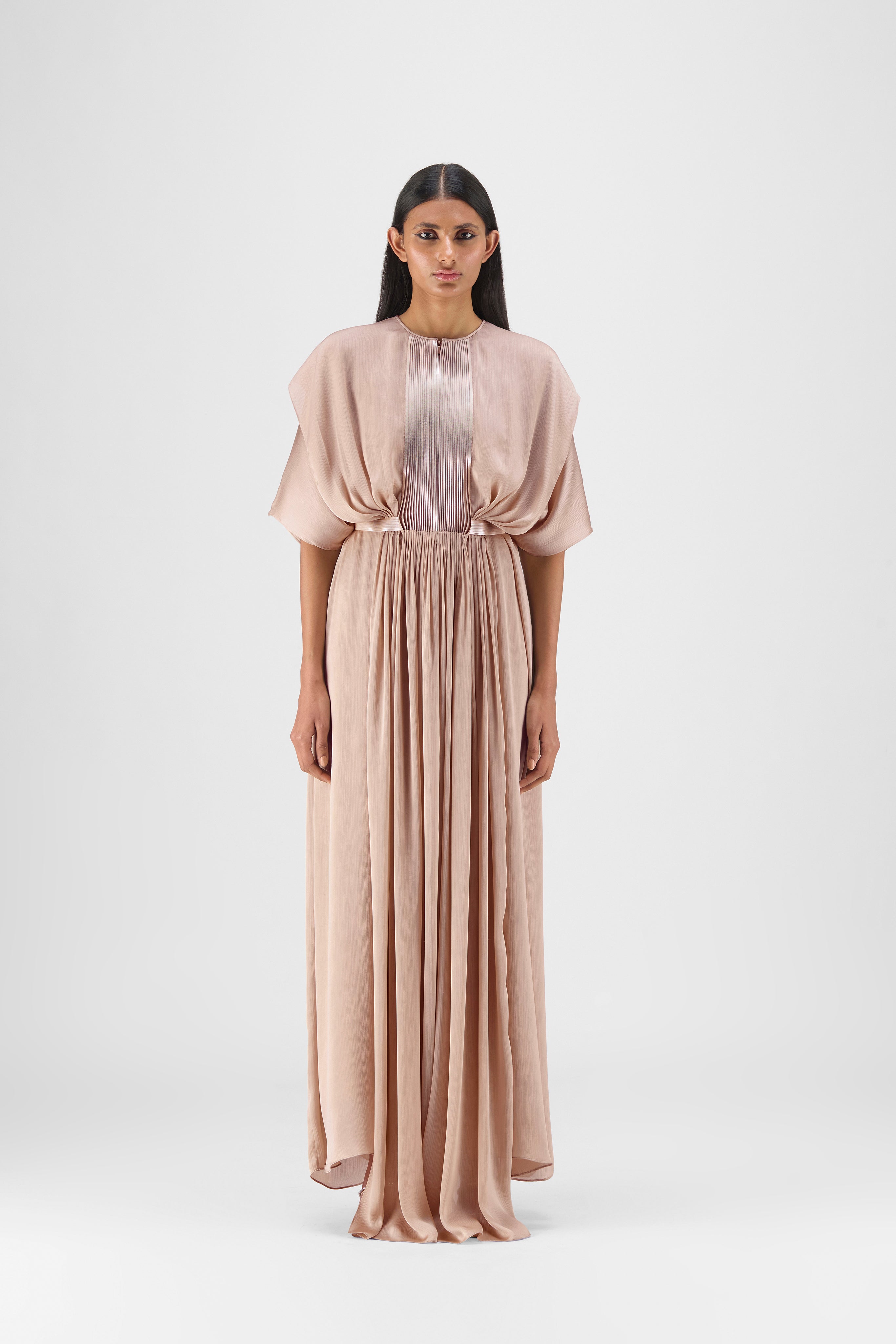 Pleated Layered Dress