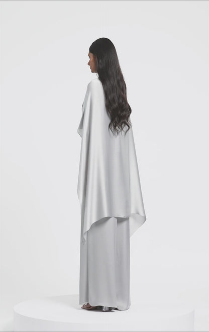Metallic Structured Cape Set