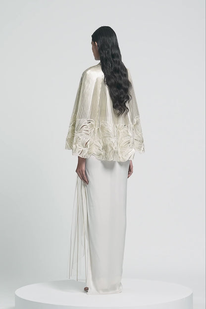 Embroidered Cape Set
