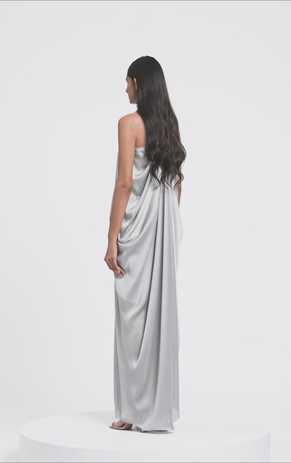 Pleated Fluid Dress