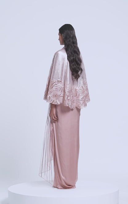 Embroidered Cape Set