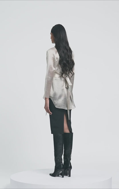 Draped Wrap Shirt