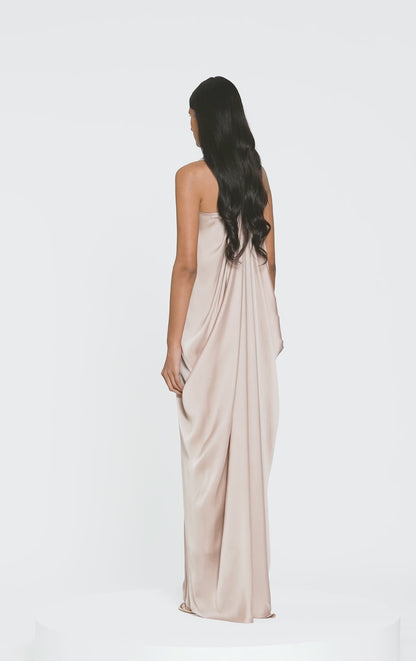 Pleated Fluid Dress